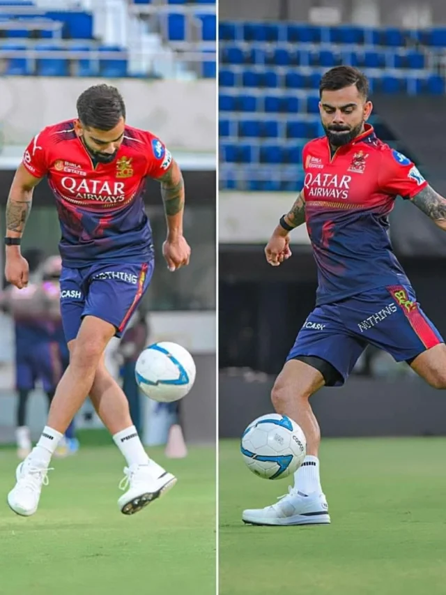 Virat Kohli Playing Football In Practice Session