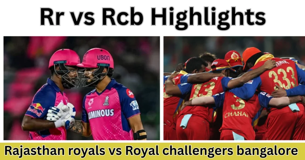 rajasthan royals vs royal challengers bengaluru